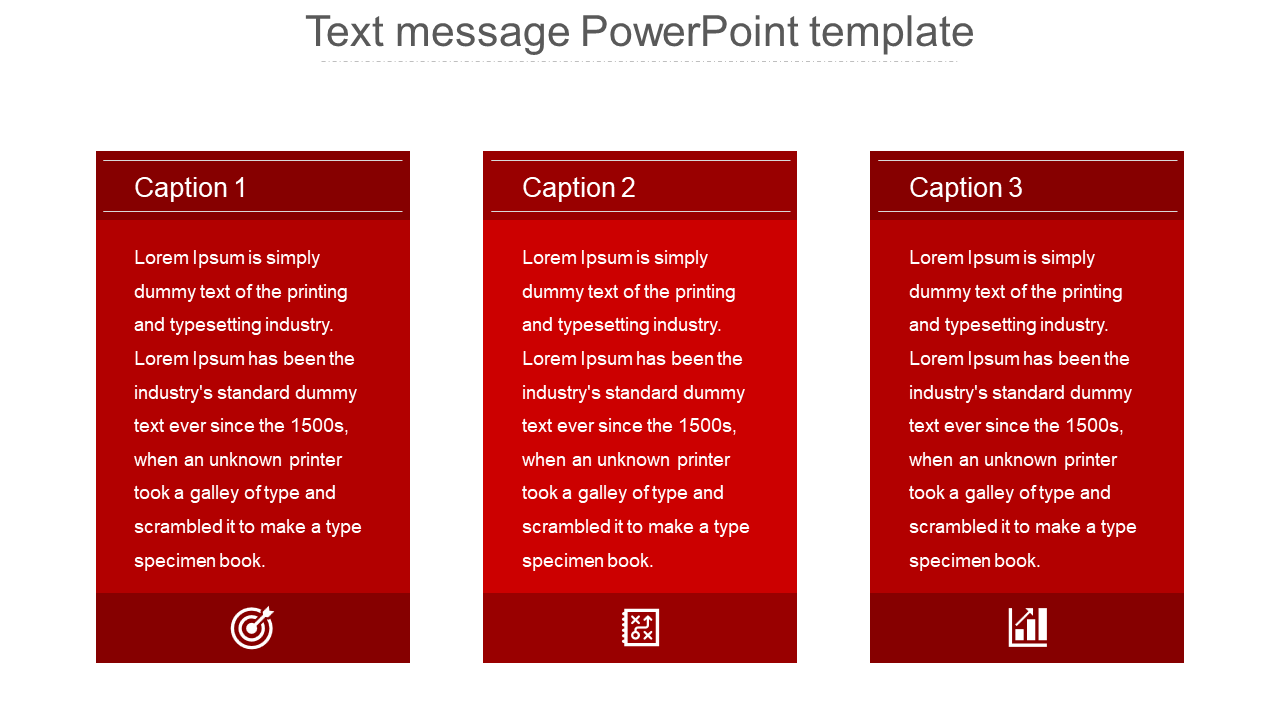 Free - business text message powerpoint template